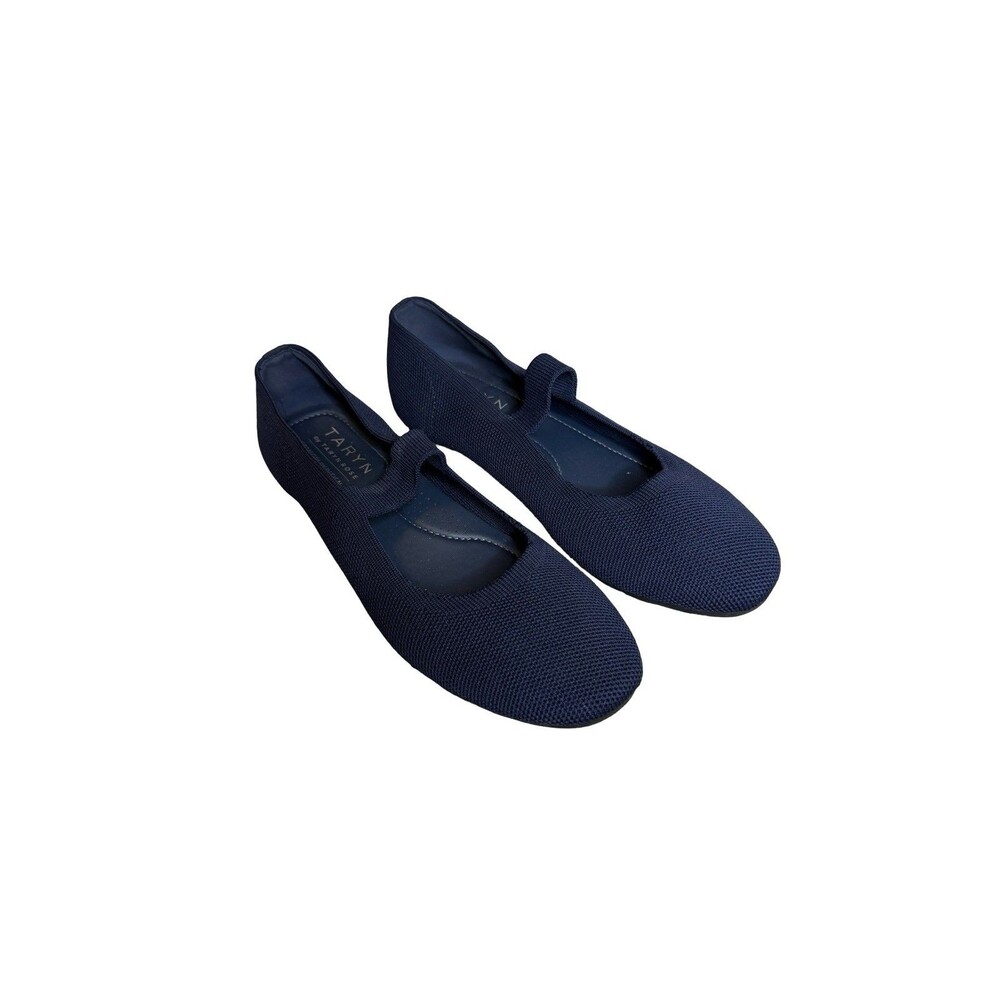 Taryn by Taryn Rose Mary Jane Women Shoes Size 6 Cloth Navy Blue